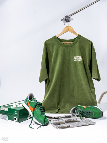 DW "Friends" Tee =  olive /cream back