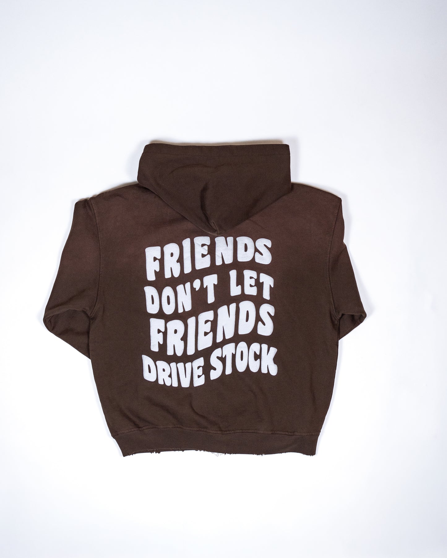 DW  Distressed Friends Zip up - Brwn