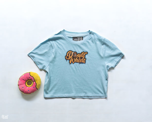 D&W Crop Top  - powder blue