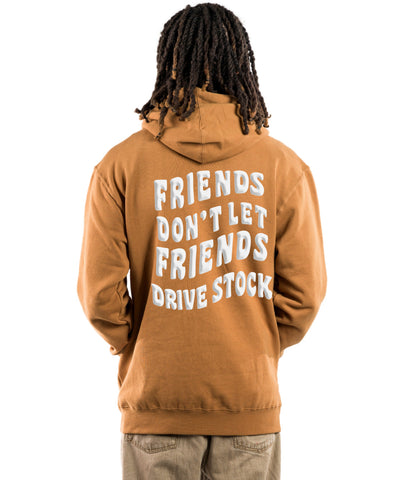 DW "Friends" Hoodie - Caramel /white puff