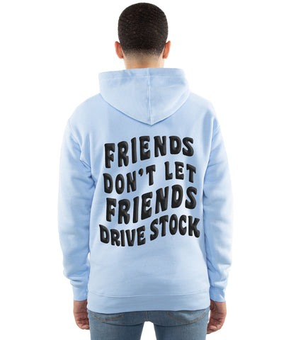 DW "Friends" Hoodie - LIGHT BLUE/BLACK PUFF