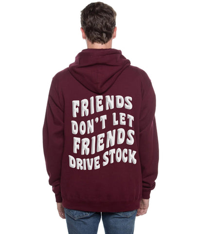 DW "Friends" Hoodie - Maroon with white puff ( LIMITED RUN !!!)