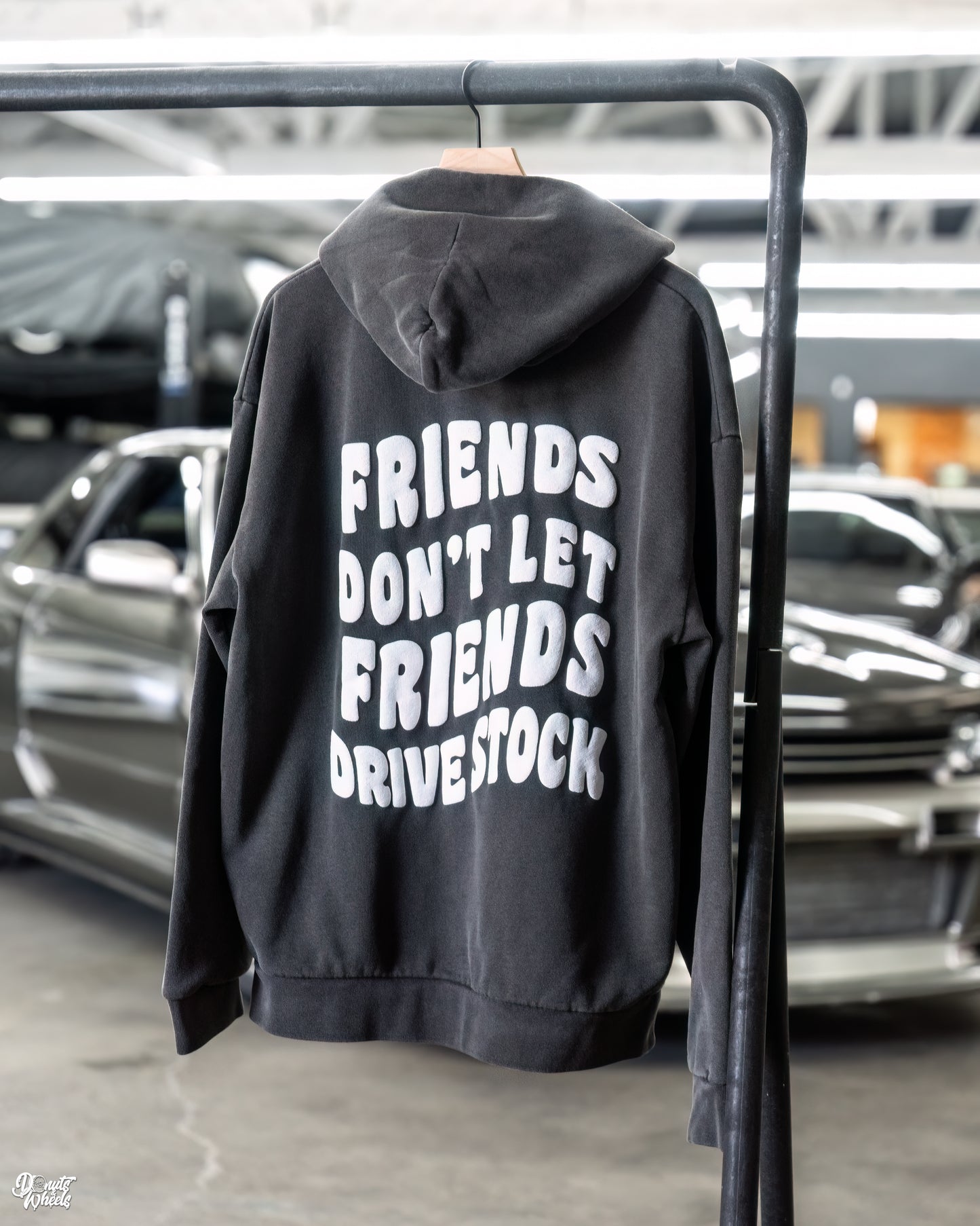 DW Friends Hoodie - Washed Black