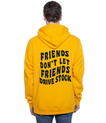 DW "Friends" Hoodie - yellow black puff